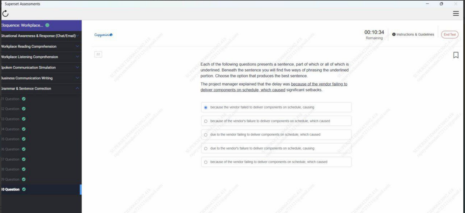 Communication Assessment Interface